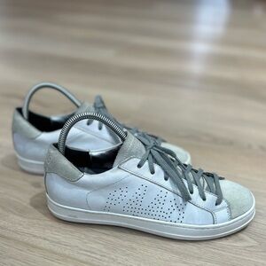 P448 Sneakers in White and Gray Women’s Size 7.5/8; EU 38